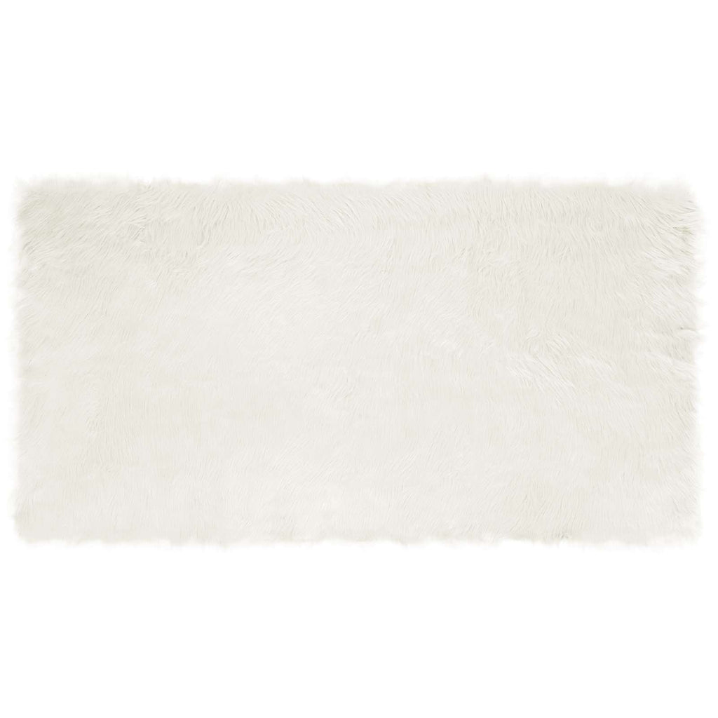 Vidaxl nep schapenvacht tapijt tafalla wit 80 x 150 cm polyester