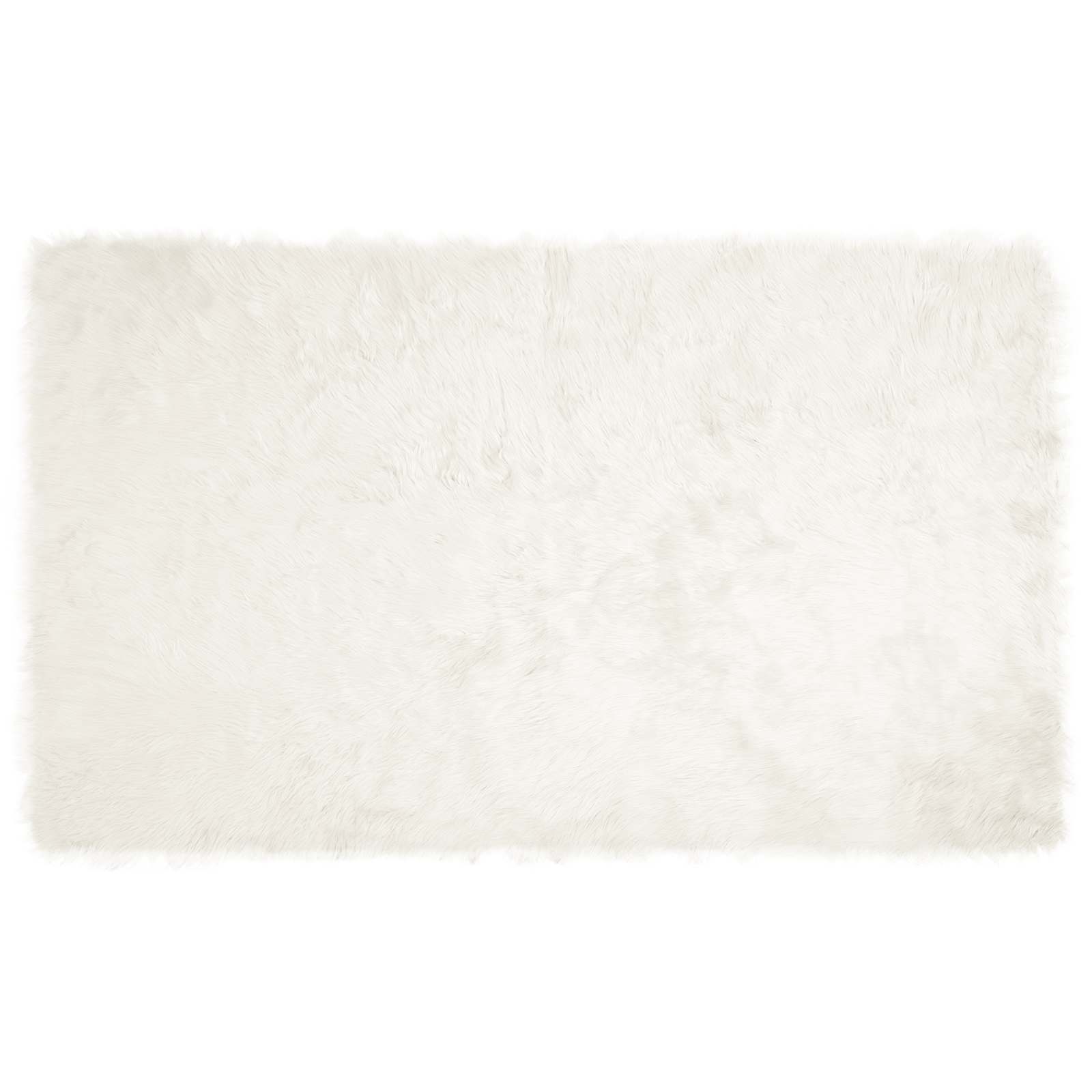 Vidaxl nep schapenvacht tapijt tafalla wit 100 x 200 cm polyester
