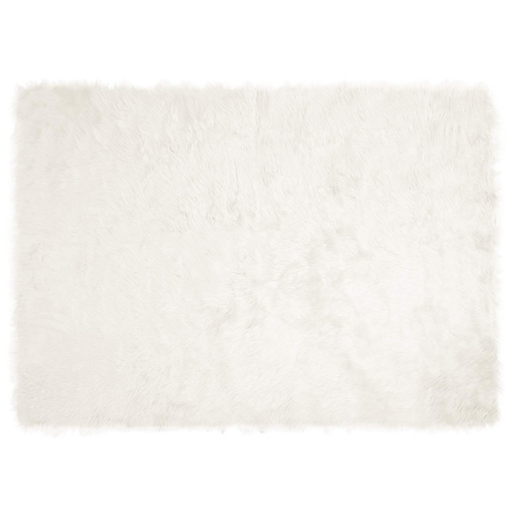 Vidaxl nep schapenvacht tapijt tafalla wit 120 x 170 cm polyester