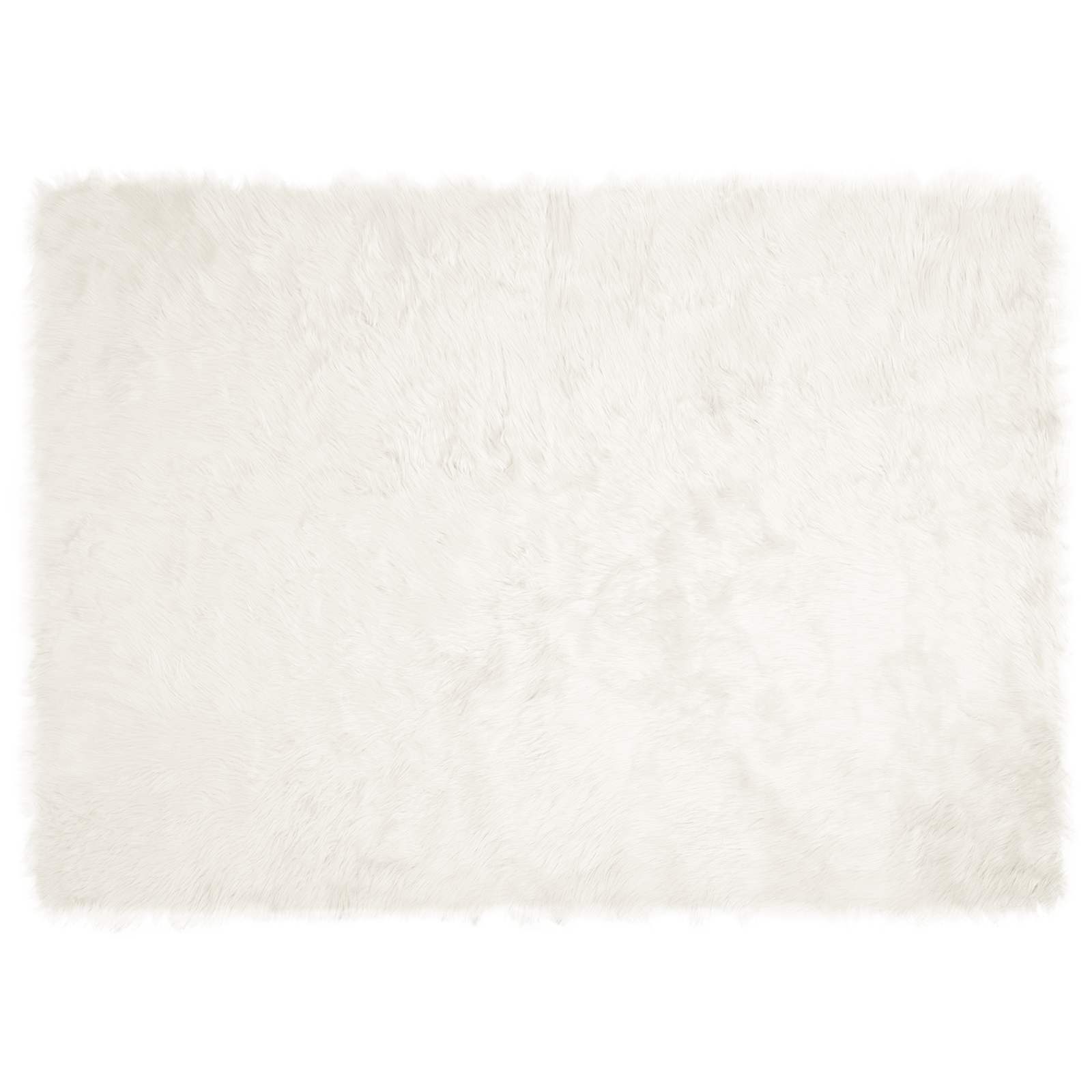 Vidaxl nep schapenvacht tapijt tafalla wit 120 x 170 cm polyester