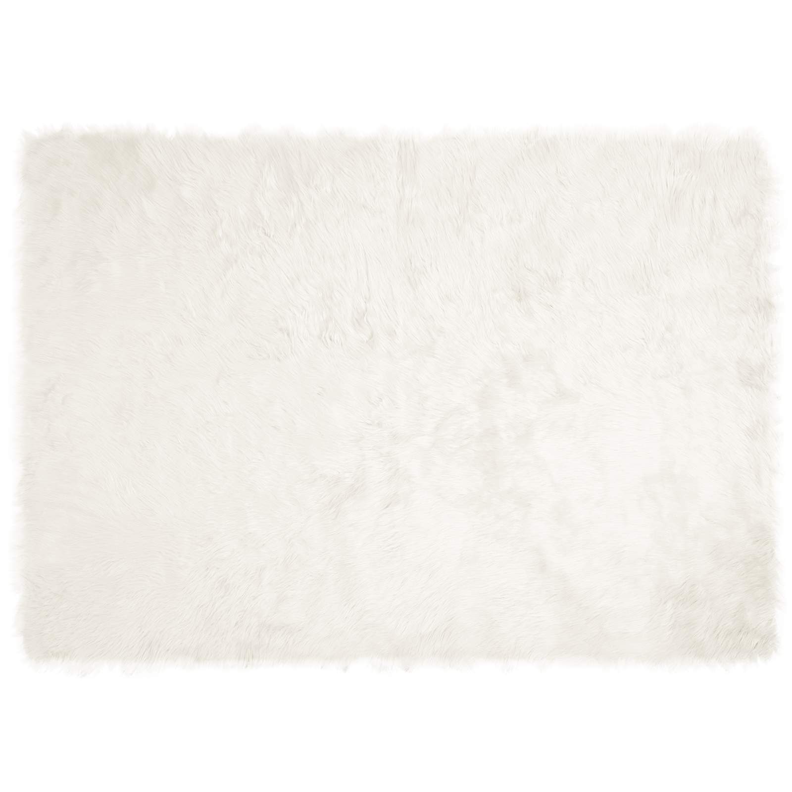 Vidaxl nep schapenvacht tapijt tafalla wit 140 x 200 cm polyester