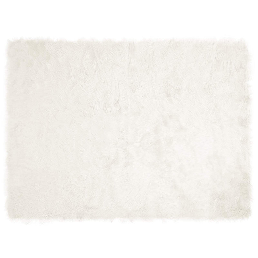 Vidaxl nep schapenvacht tapijt tafalla wit 160 x 230 cm polyester