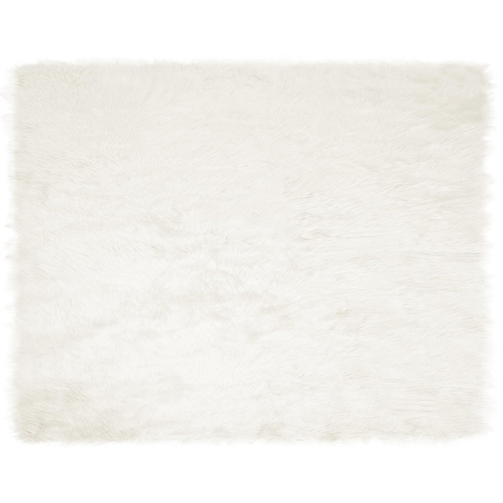 Vidaxl nep schapenvacht tapijt tafalla wit 200 x 280 cm polyester
