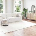 Vidaxl nep schapenvacht tapijt tafalla wit 240 x 340 cm polyester