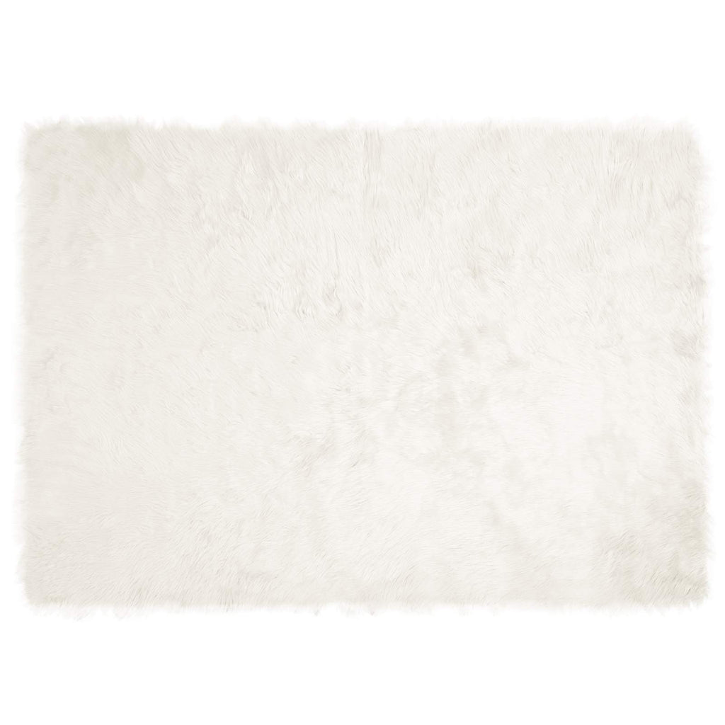Vidaxl nep schapenvacht tapijt tafalla wit 240 x 340 cm polyester