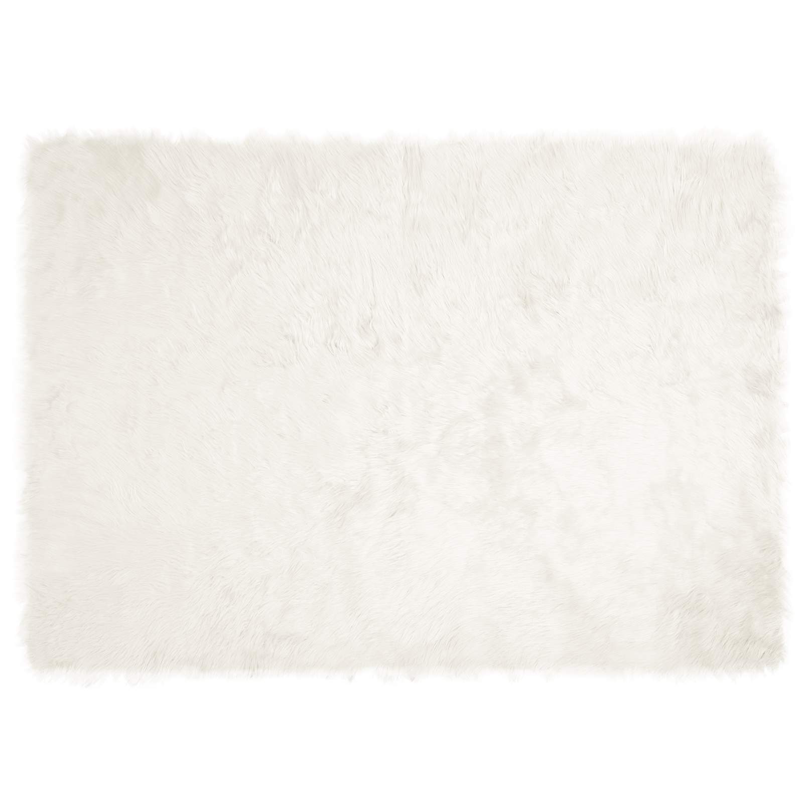 Vidaxl nep schapenvacht tapijt tafalla wit 240 x 340 cm polyester