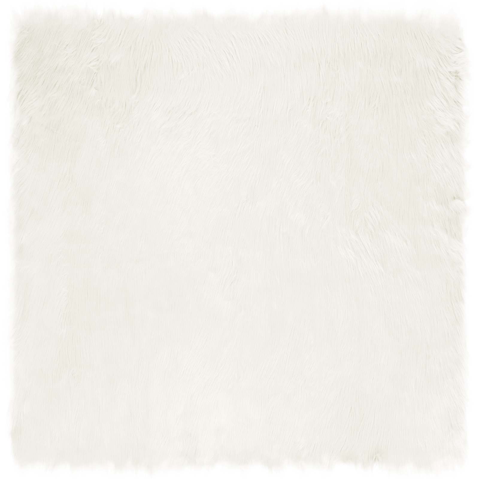 Vidaxl nep schapenvacht tapijt tafalla wit 200 x 200 cm polyester