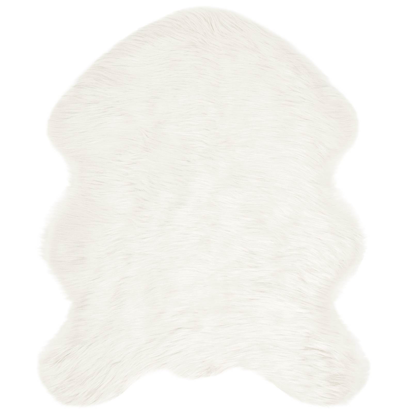 Vidaxl nep schapenvacht tapijt tafalla wit 50 x 80 cm polyester