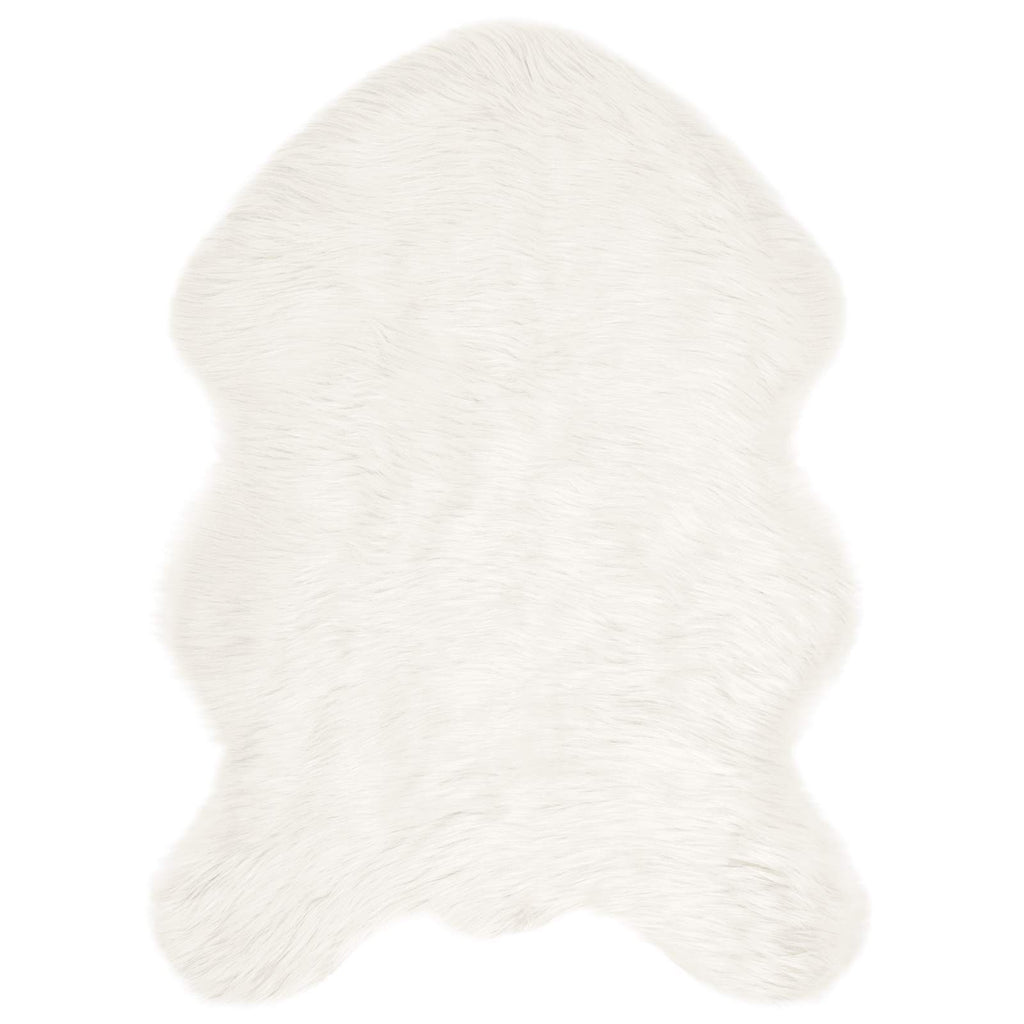 Vidaxl nep schapenvacht tapijt tafalla wit 60 x 90 cm polyester