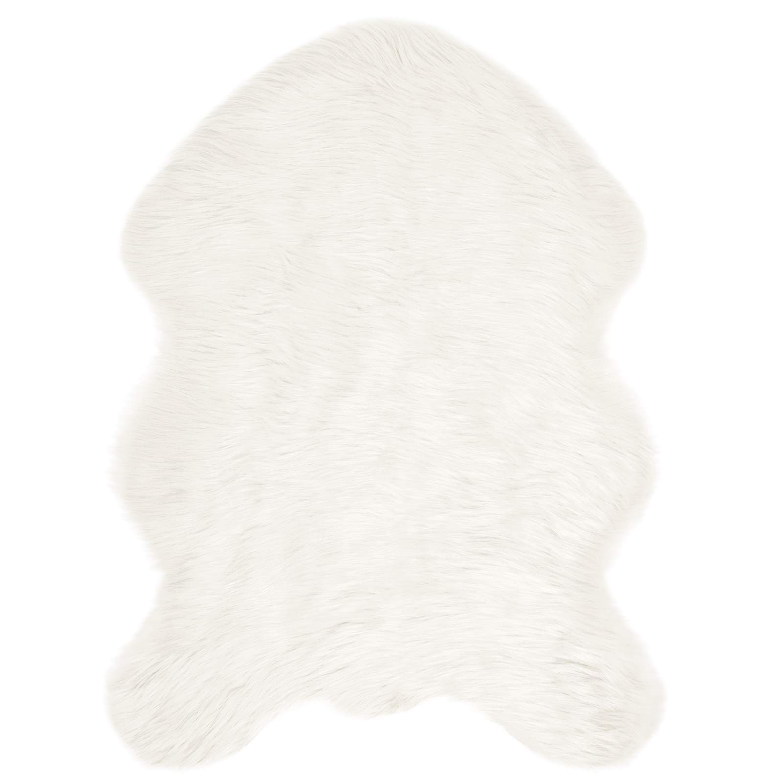 Vidaxl nep schapenvacht tapijt tafalla wit 80 x 120 cm polyester