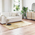 Vidaxl nep schapenvacht tapijt tafalla crème 120 x 170 cm polyester