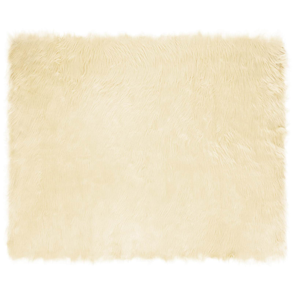 Vidaxl nep schapenvacht tapijt tafalla crème 200 x 280 cm polyester