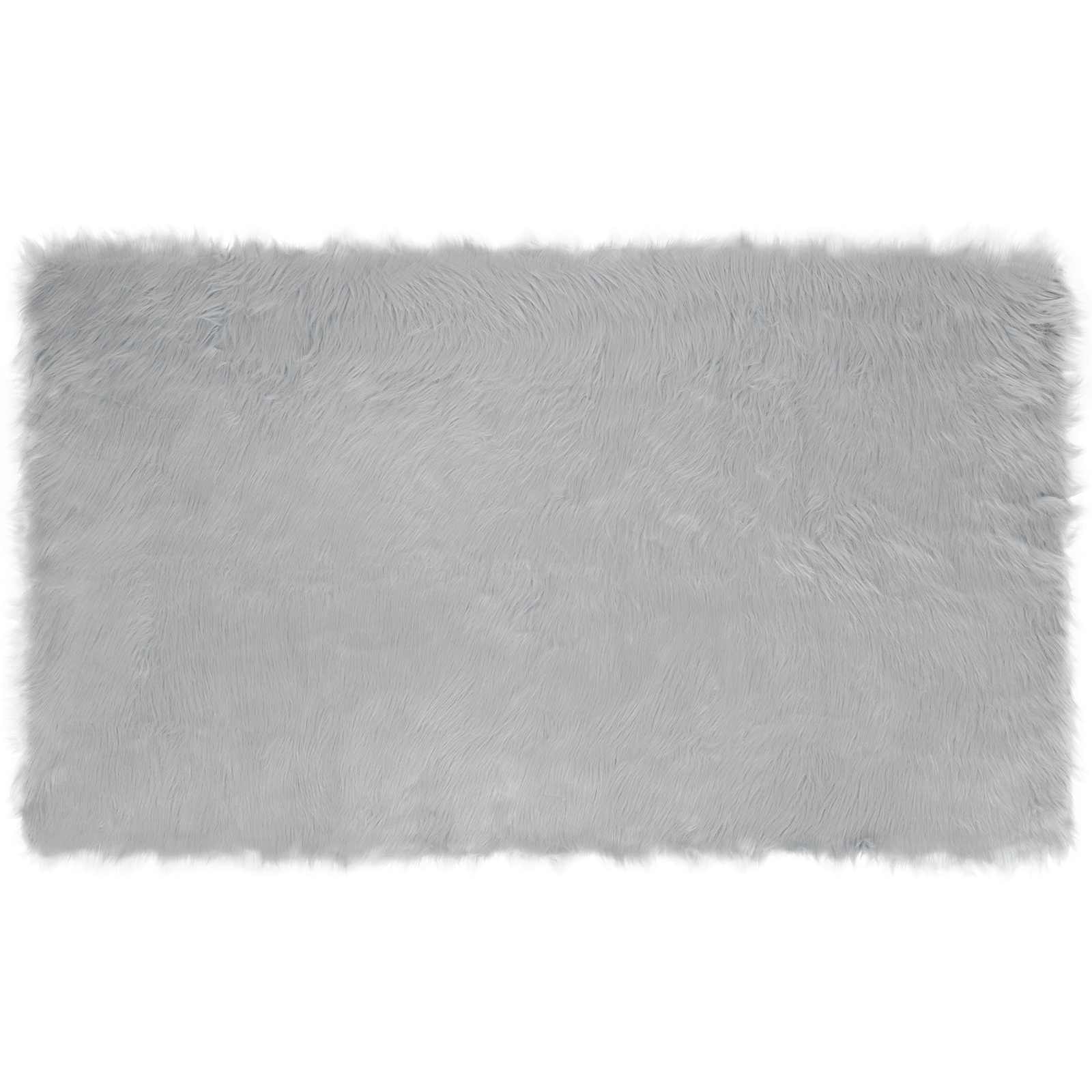 Vidaxl nep schapenvacht tapijt tafalla grijs 100 x 200 cm polyester