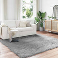 Vidaxl nep schapenvacht tapijt tafalla grijs 240 x 240 cm polyester