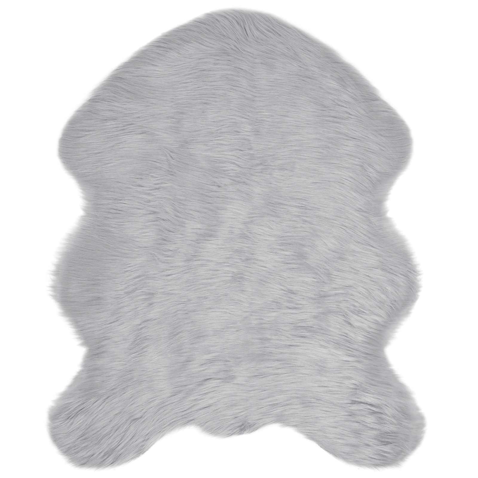 Vidaxl nep schapenvacht tapijt tafalla grijs 50 x 80 cm polyester