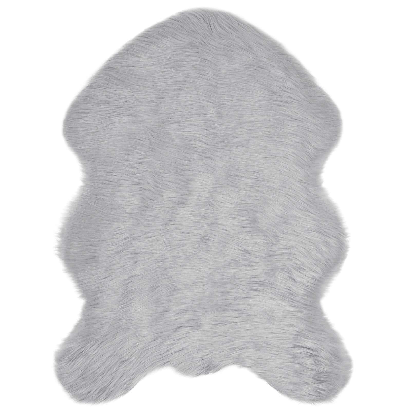 Vidaxl nep schapenvacht tapijt tafalla grijs 80 x 120 cm polyester