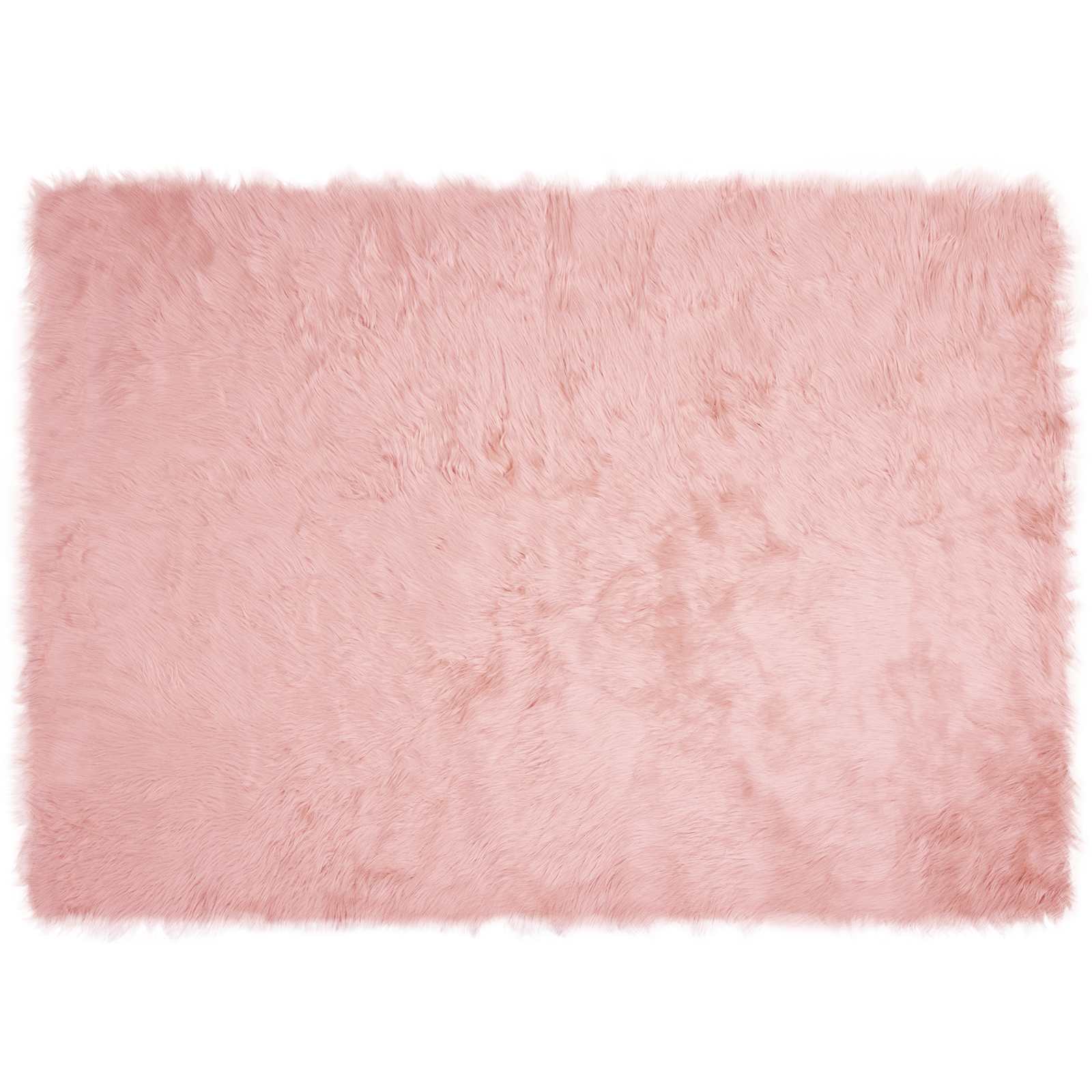 Vidaxl nep schapenvacht tapijt tafalla roze 120 x 170 cm polyester