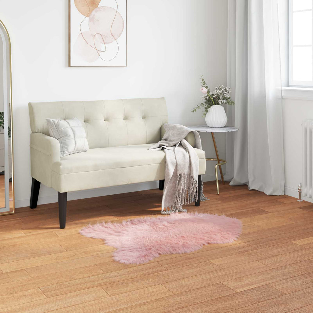 Vidaxl nep schapenvacht tapijt tafalla roze 50 x 80 cm polyester