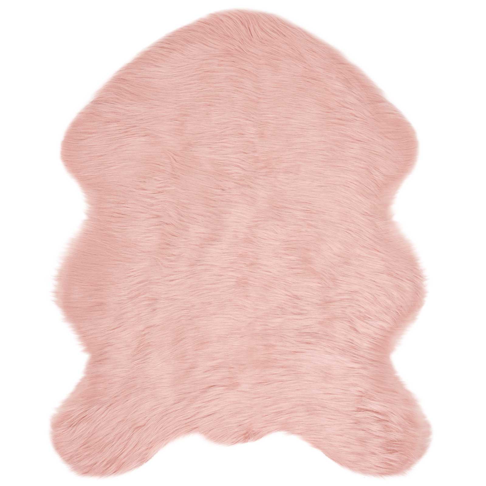 Vidaxl nep schapenvacht tapijt tafalla roze 50 x 80 cm polyester