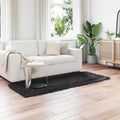 Vidaxl nep schapenvacht tapijt tafalla zwart 100 x 200 cm polyester