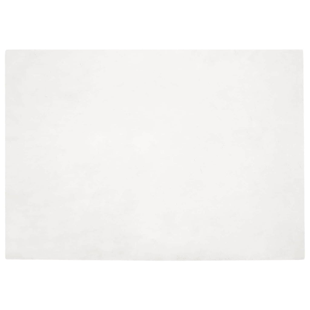 Vidaxl nep konijnenbont tapijt olite wit 140 x 200 cm polyester