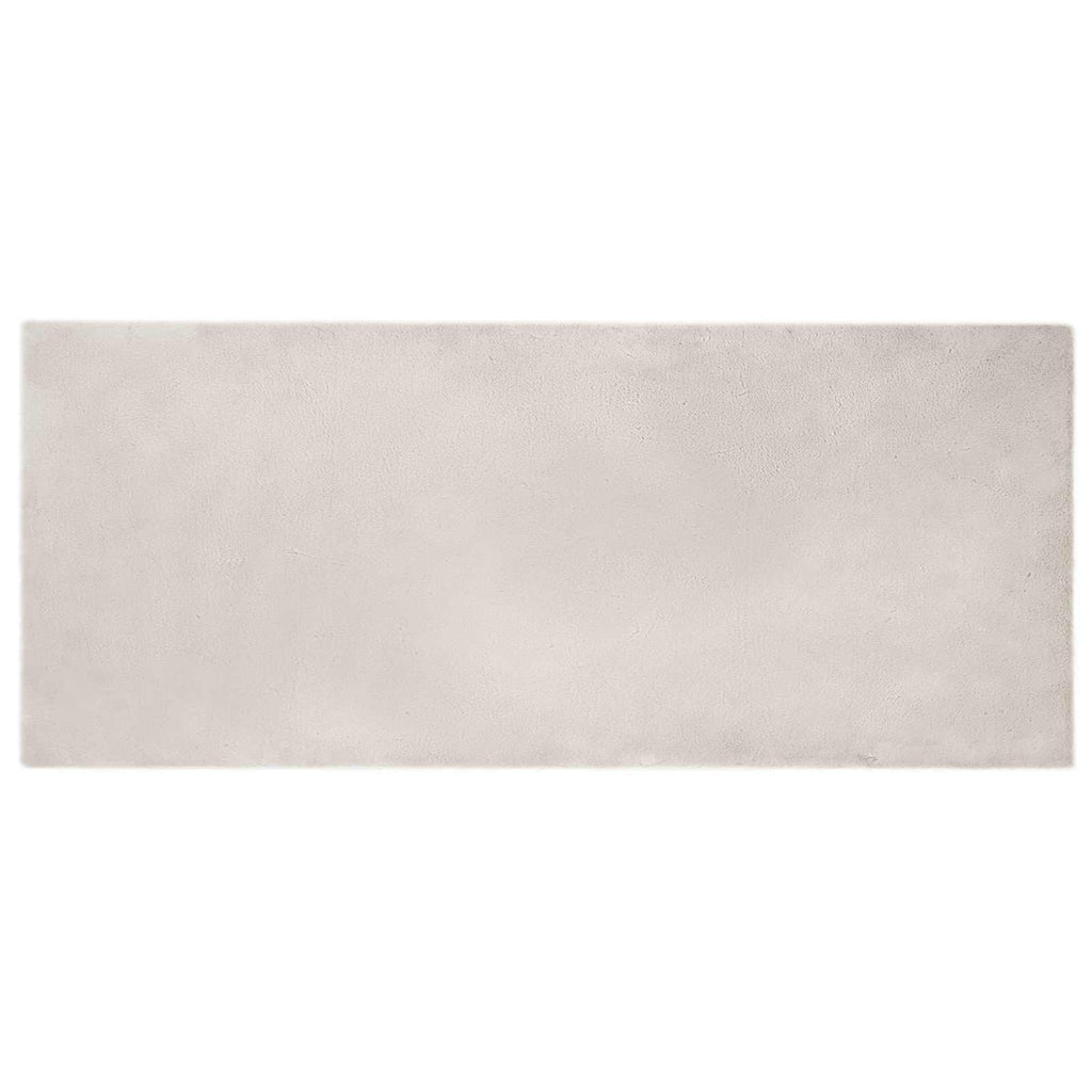 Vidaxl nep konijnenbont tapijt olite beige 80 x 200 cm polyester