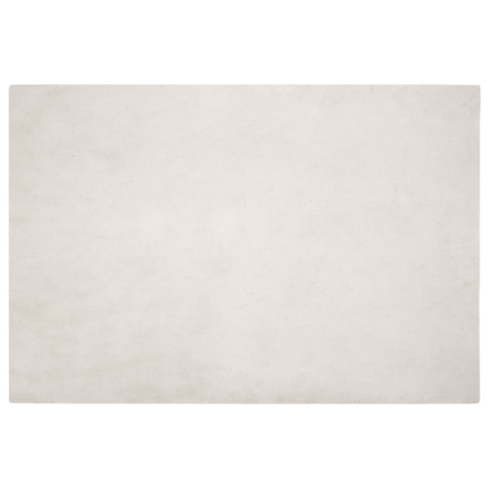 Vidaxl nep konijnenbont tapijt olite beige 120 x 170 cm polyester