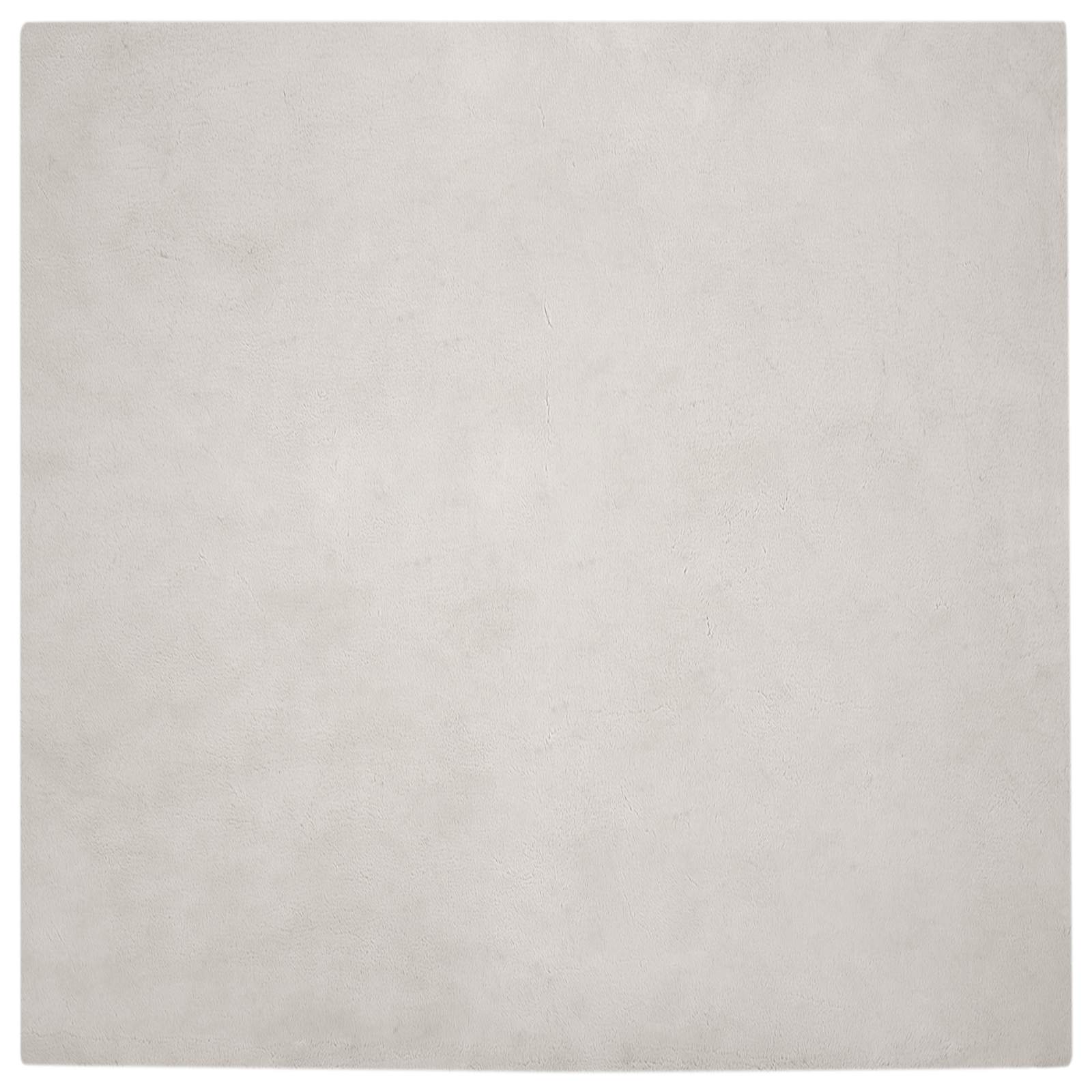 Vidaxl nep konijnenbont tapijt olite beige 240 x 240 cm polyester