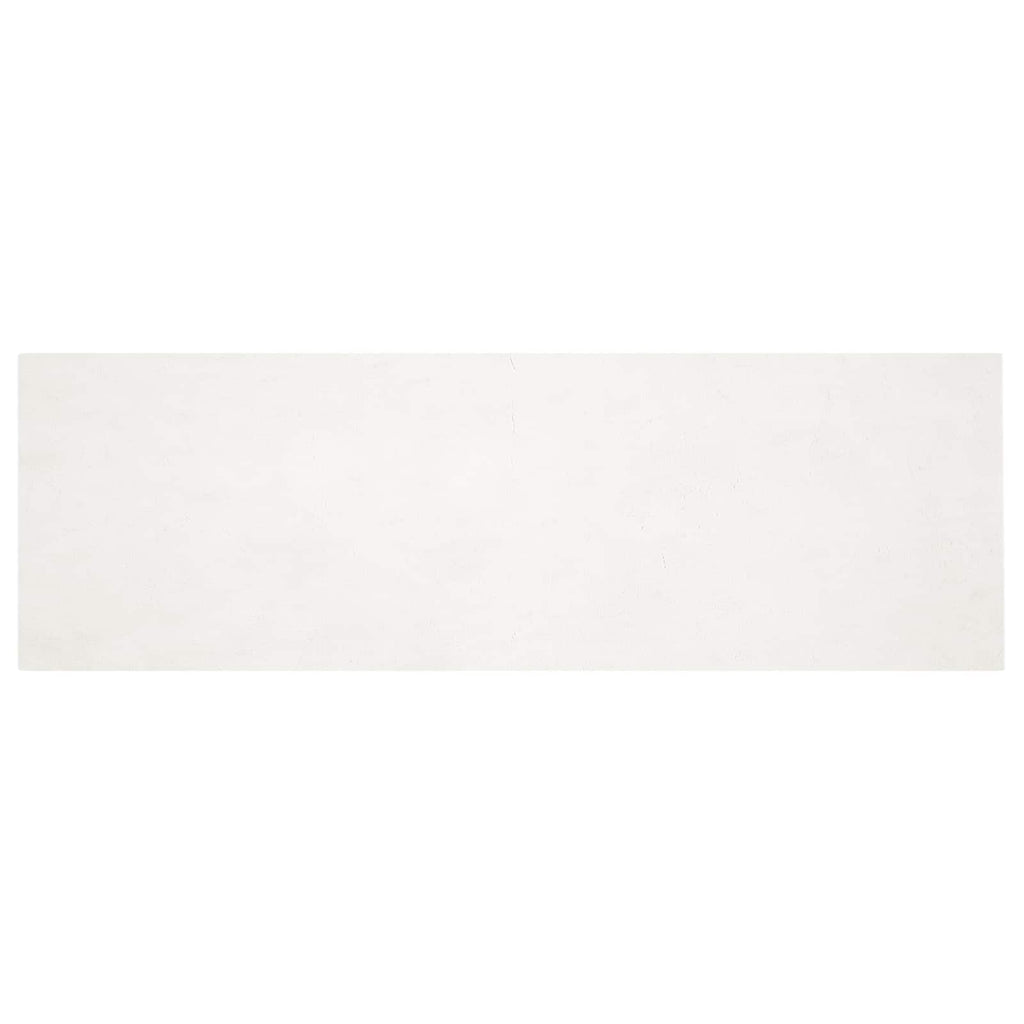 Vidaxl nep konijnenbont tapijt olite crème 80 x 250 cm polyester