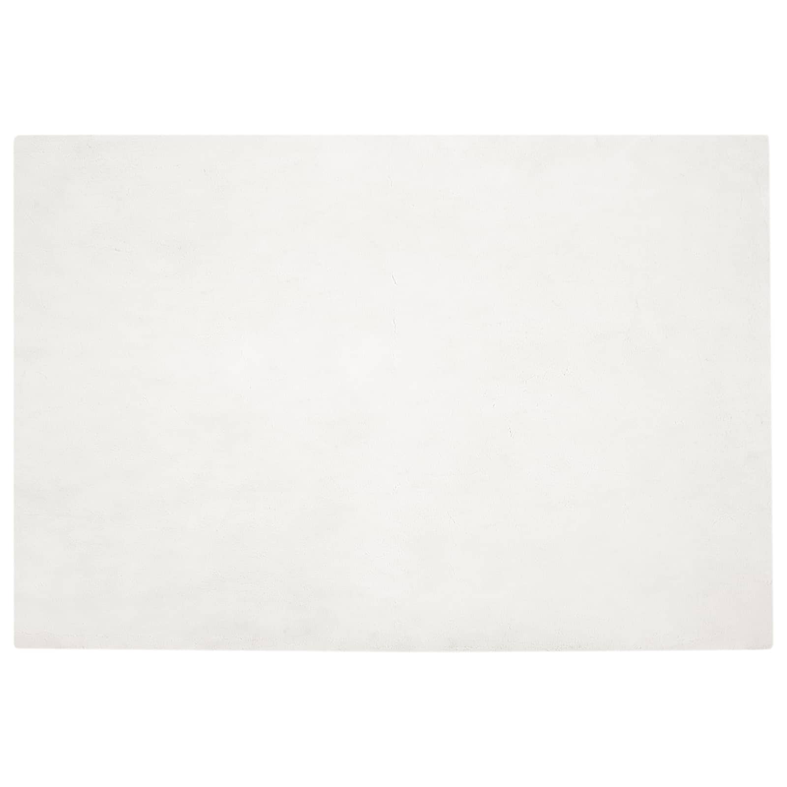 Vidaxl nep konijnenbont tapijt olite crème 120 x 170 cm polyester