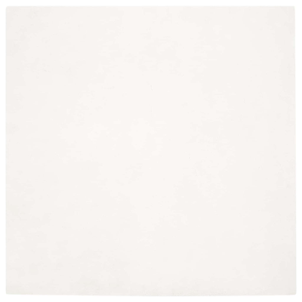 Vidaxl nep konijnenbont tapijt olite crème 240 x 240 cm polyester