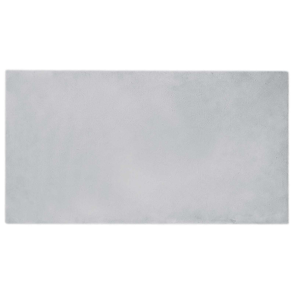 Vidaxl nep konijnenbont tapijt olite grijs 60 x 110 cm polyester