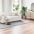 Vidaxl nep konijnenbont tapijt olite grijs 80 x 250 cm polyester