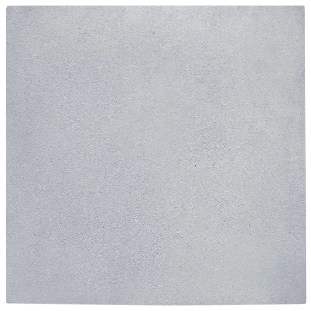Vidaxl nep konijnenbont tapijt olite grijs 160 x 160 cm polyester