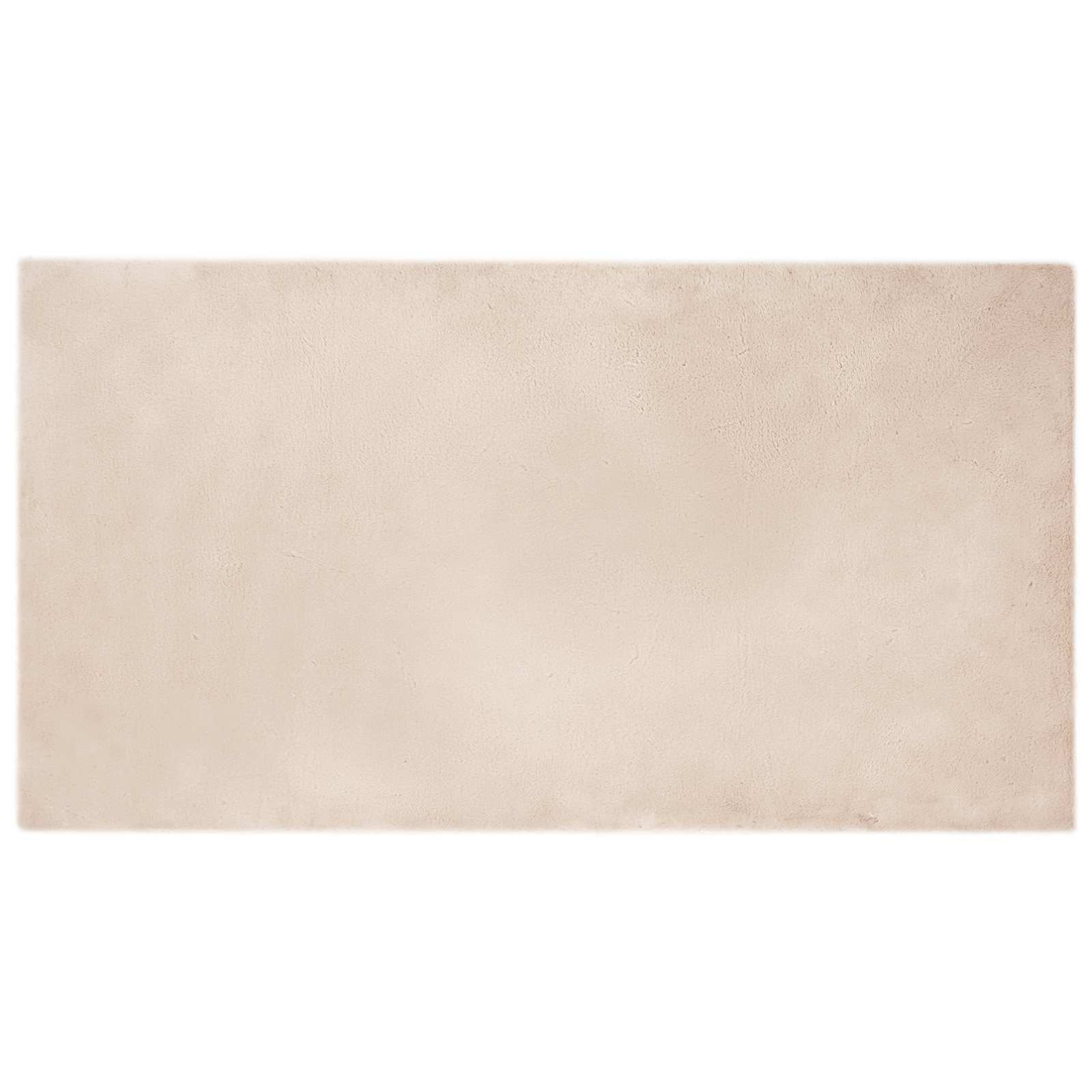 Vidaxl nep konijnenbont tapijt olite taupe 60 x 110 cm polyester