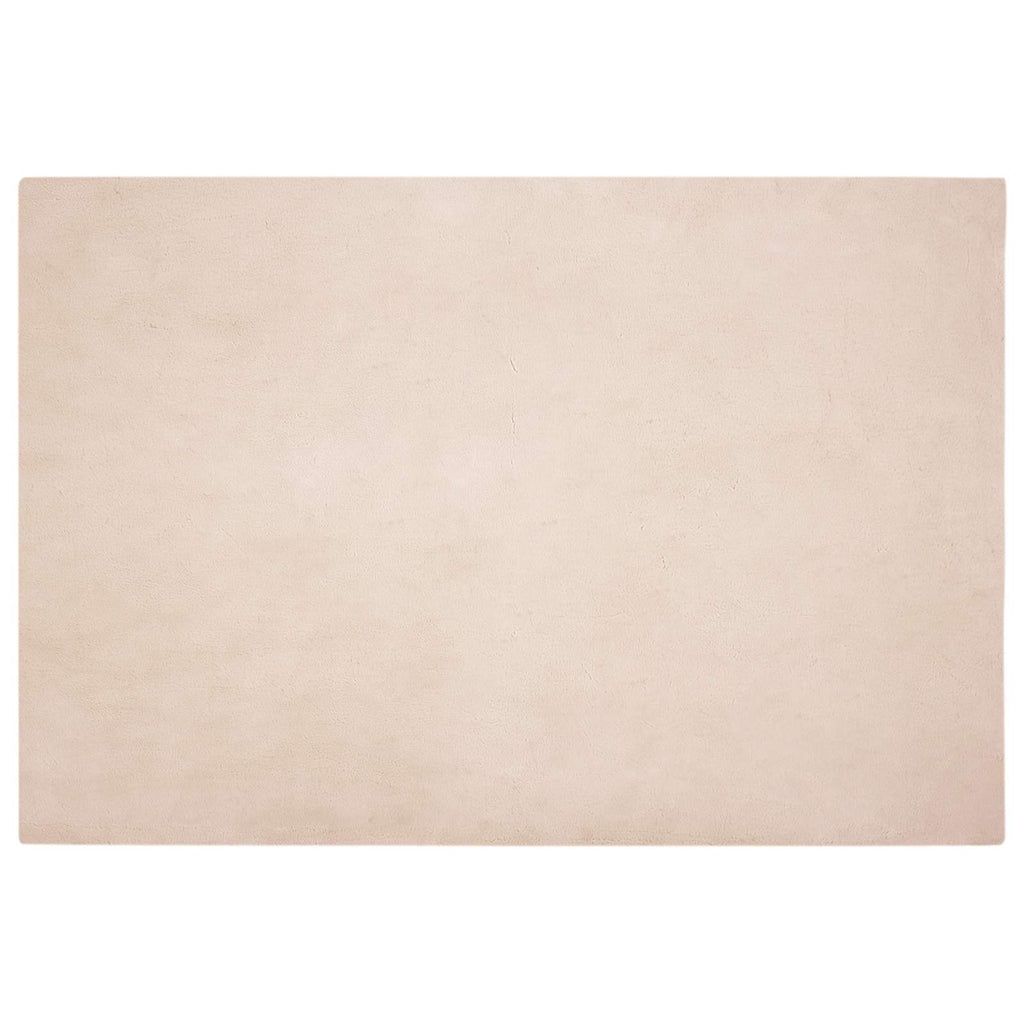 Vidaxl nep konijnenbont tapijt olite taupe 160 x 230 cm polyester