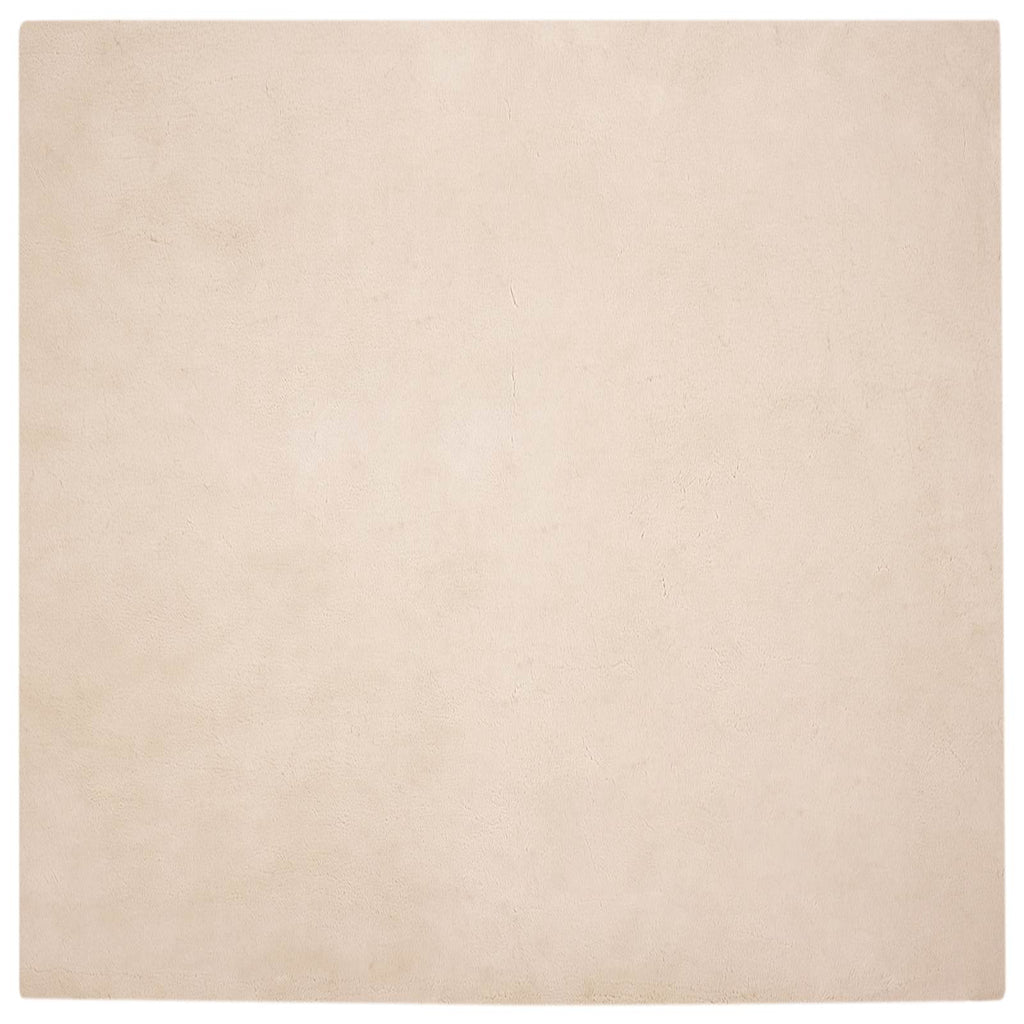 Vidaxl nep konijnenbont tapijt olite taupe 200 x 200 cm polyester