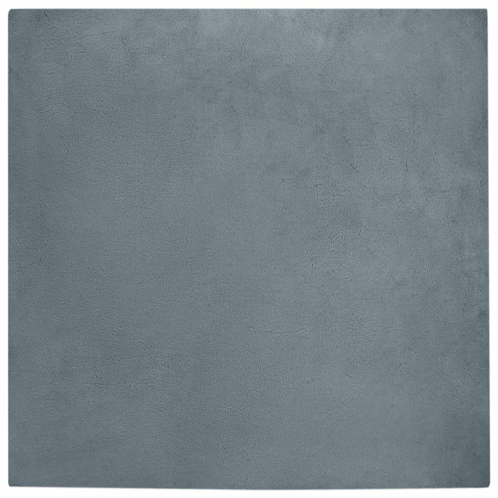 Vidaxl nep konijnenbont tapijt olite antraciet 160 x 160 cm polyester