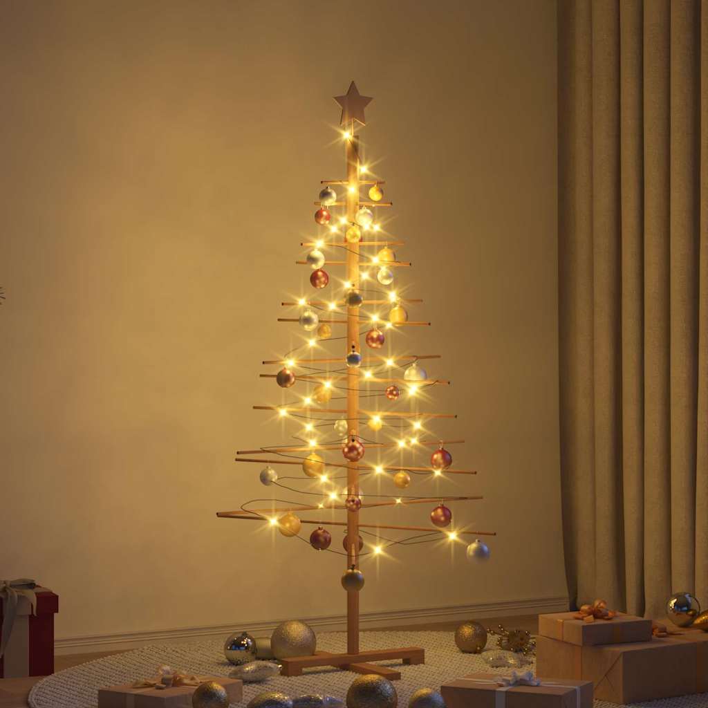 Vidaxl houten kerstboom bruin 150 cm bamboe