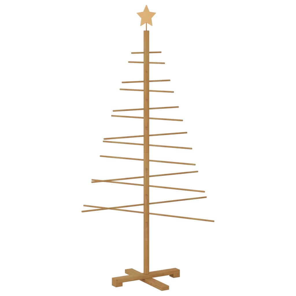 Vidaxl houten kerstboom bruin 150 cm bamboe
