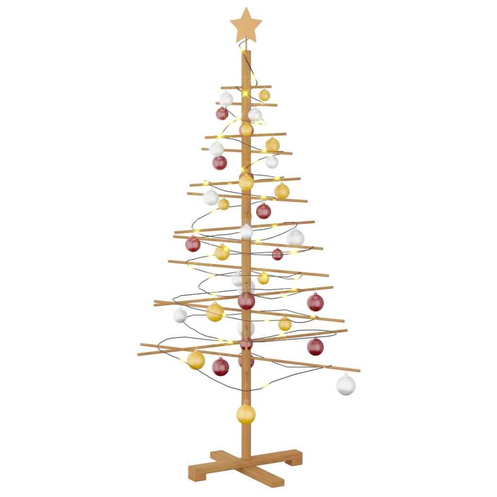 Vidaxl houten kerstboom bruin 150 cm bamboe