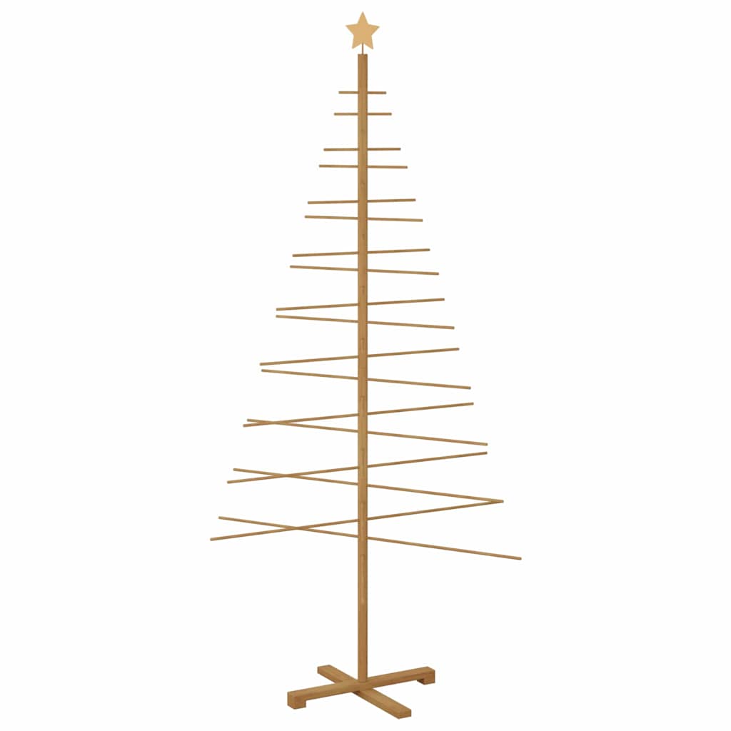 Vidaxl houten kerstboom kotka 210 cm bamboe en massief grenenhout