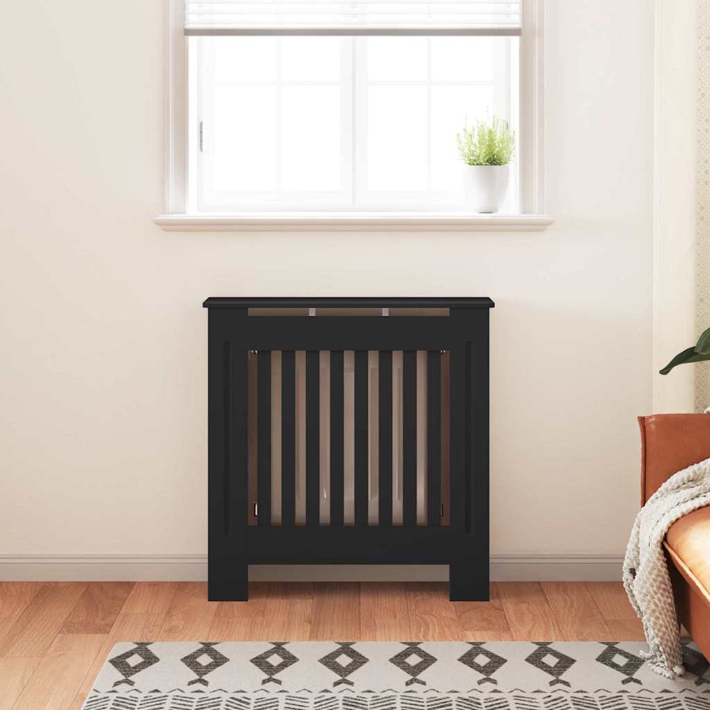 Vidaxl radiatorafdekking zwart 78 x 19 x 81,5cm bewerkt hout
