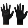 Vidaxl werkhandschoenen 12 pcs zwart 8 m polyester