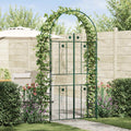 Vidaxl tuin boog effen groen 115 x 37 x 226 cm