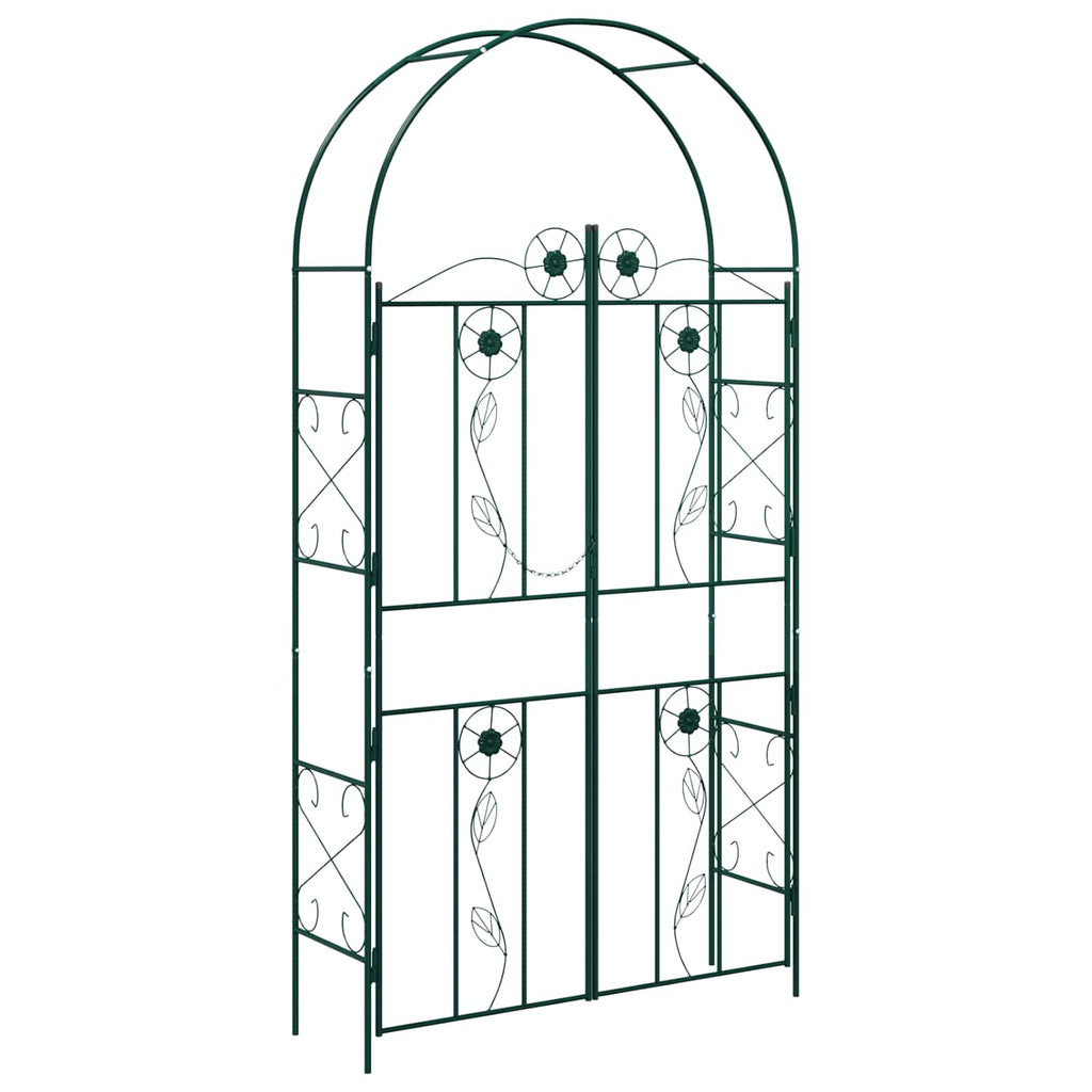 Vidaxl tuin boog effen groen 115 x 37 x 226 cm