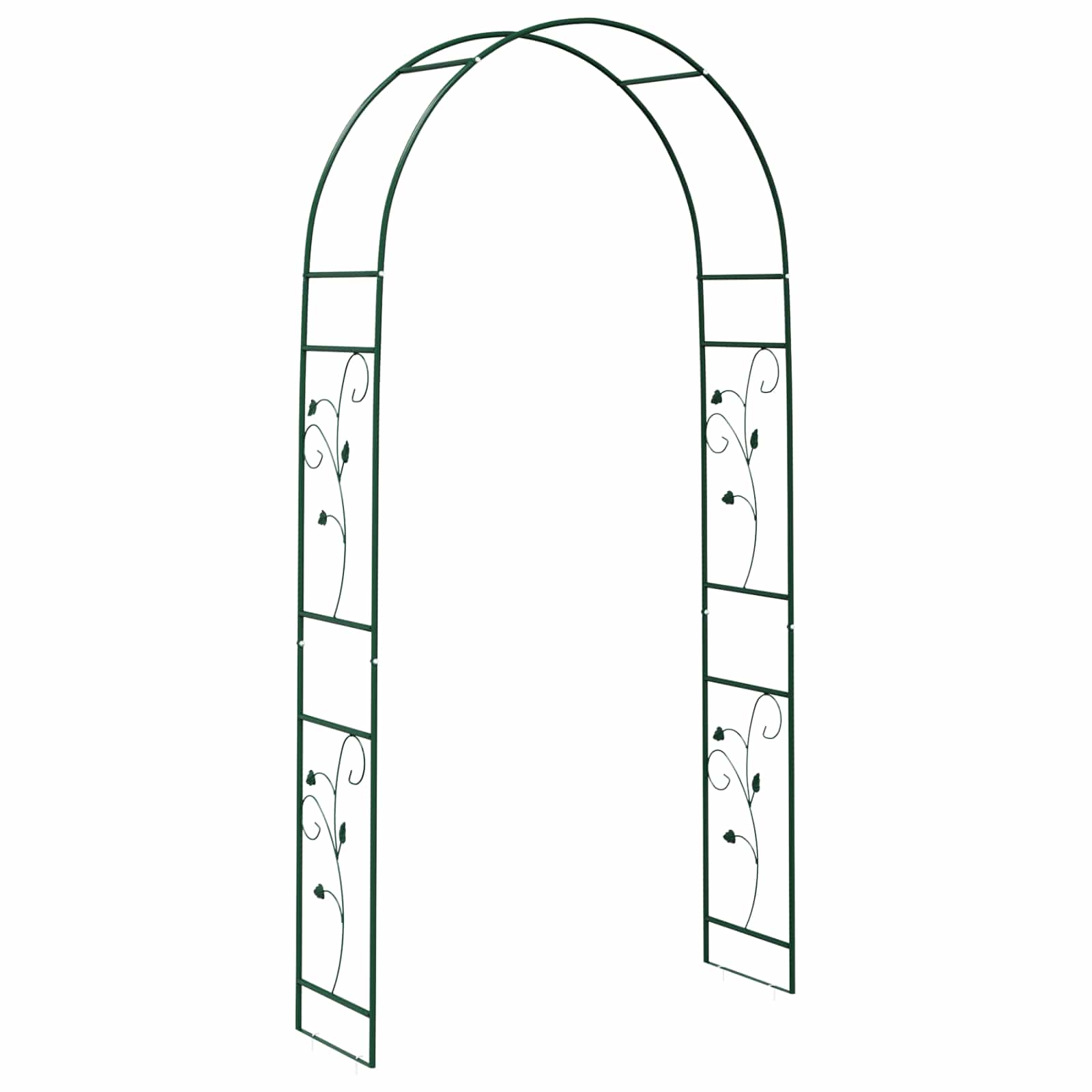 Vidaxl tuin boog bloemen groen 115 x 37 x 231 cm
