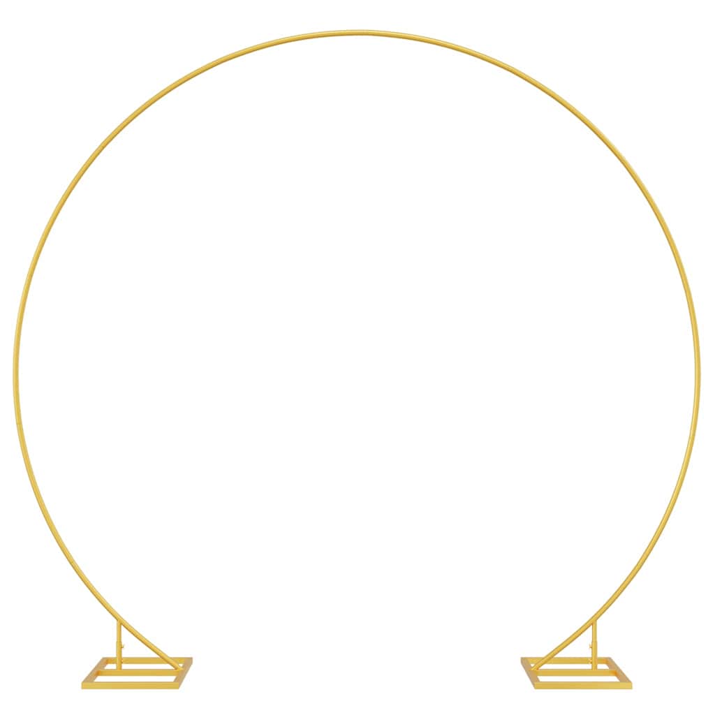 Vidaxl enkele trouwboog goud 220 x 45 x 200 cm staal