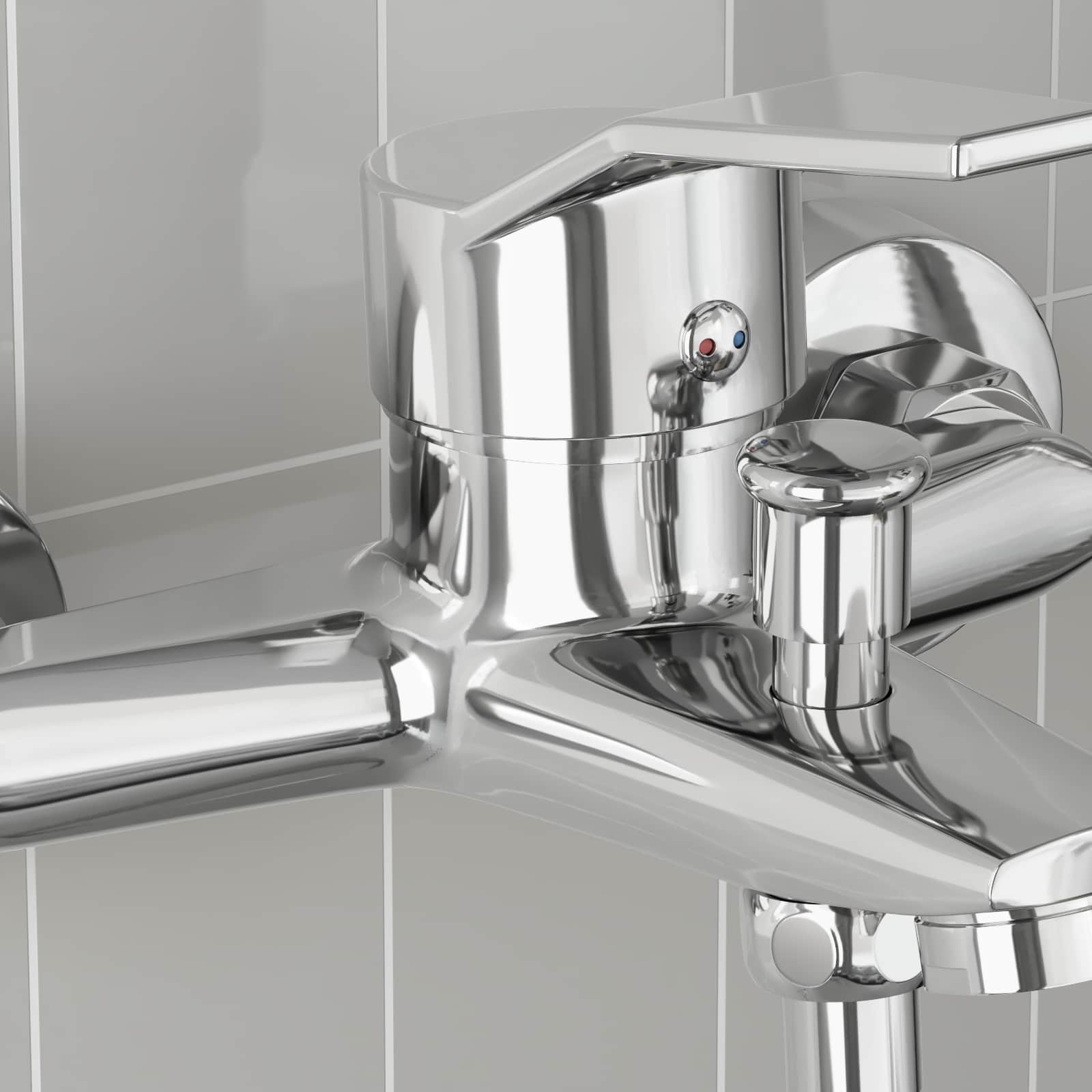 Vidaxl douchemengkraan chroom g 1 2 inch