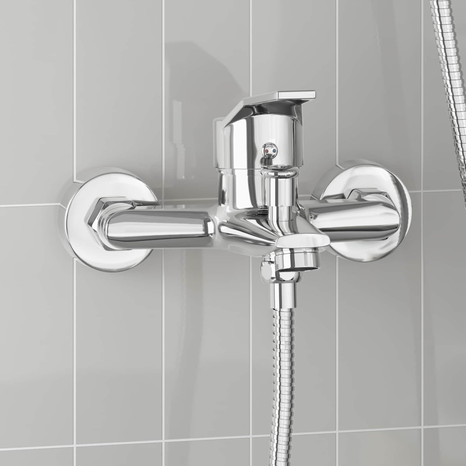 Vidaxl douchemengkraan chroom g 1 2 inch